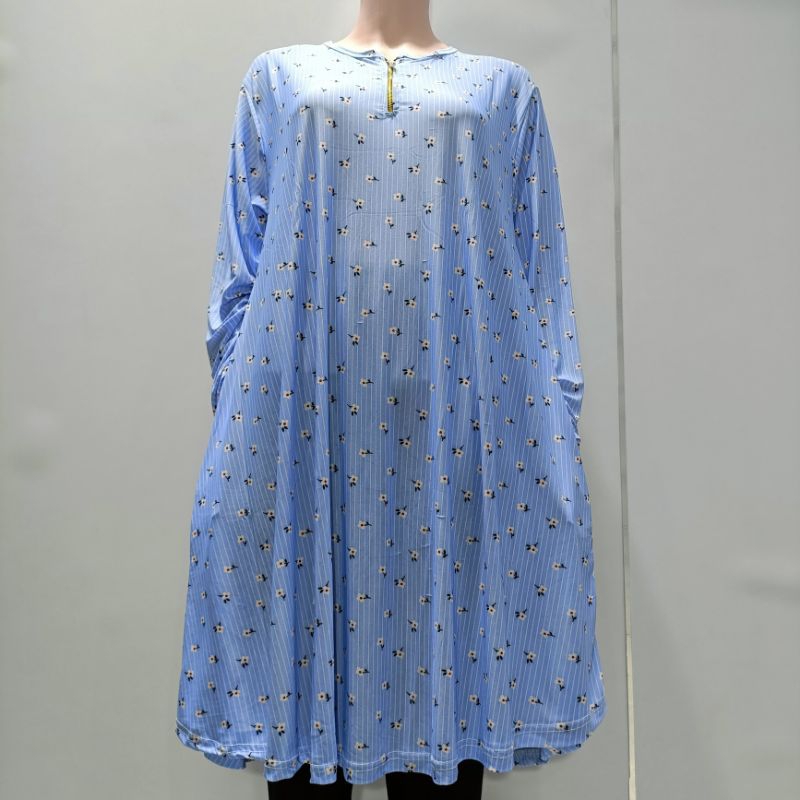 wajib punya tunik kanaya terbaru jersey korea super jumbo ter laris ukuran ld 120-160 pb 105