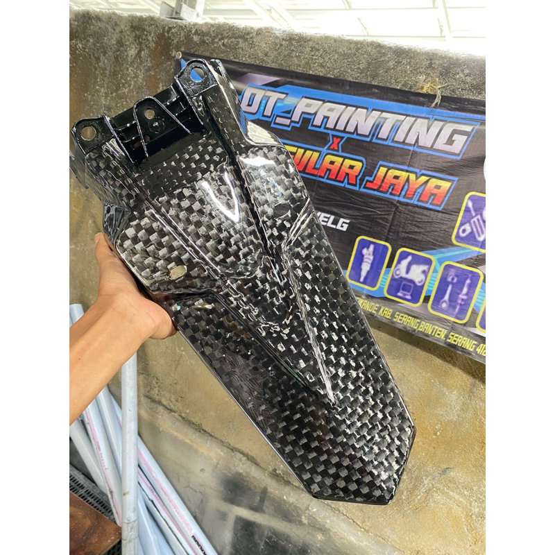 SPAKBOR BELAKANG HONDA PCX 160 KARBON KEVLAR ORIGINAL HONDA