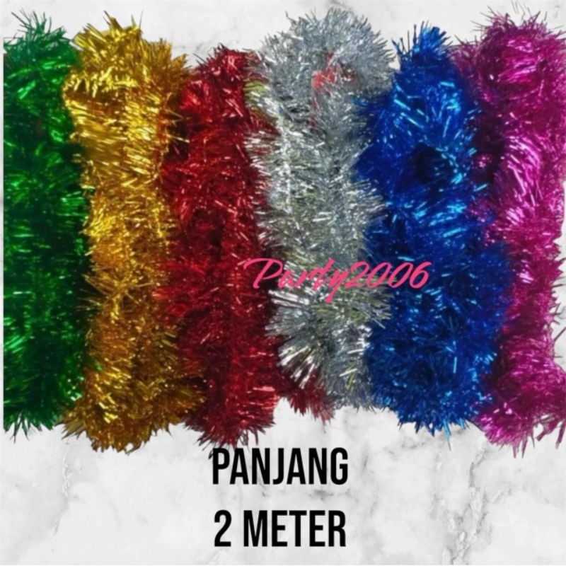 Slinger Rumbai warna warni / Slinger Ulang Tahun (2meter)