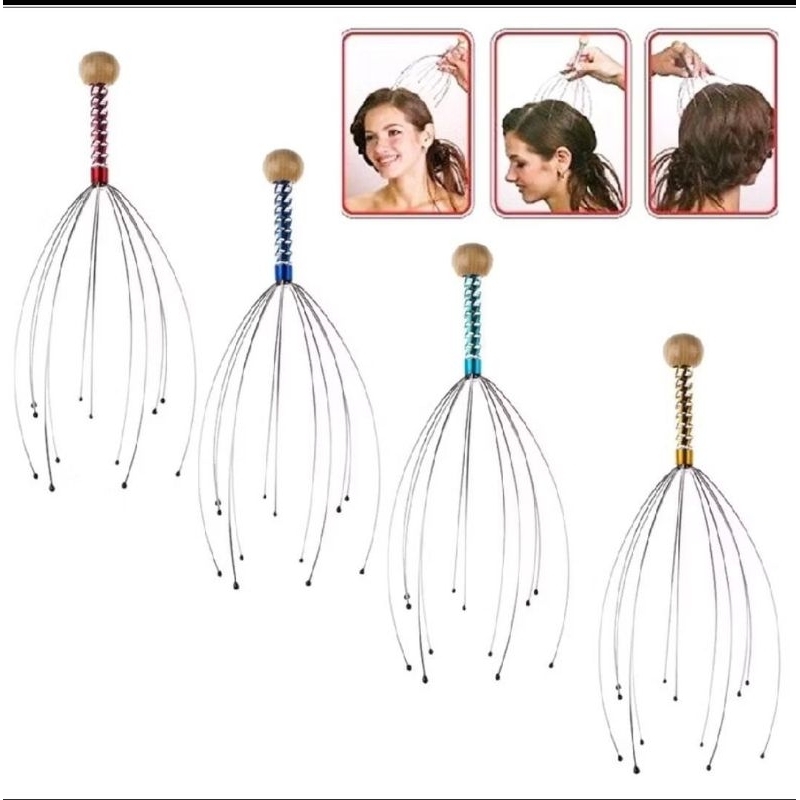 bokoma gagang kayu alat pijat kepala alat terapi kepala head massage