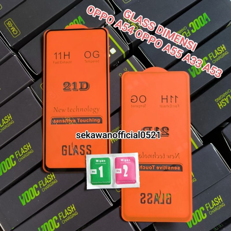 GLASS DIMENSI OPPO A54 OPPO A55 A33 A53 2020 A92S SAMSUNG A215 VIVO X50 INFINIX HOT 9