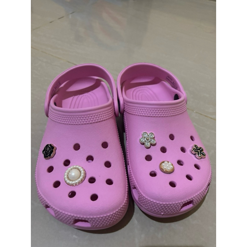 Preloved Crocs Original W4 pink , 1x pemakaian