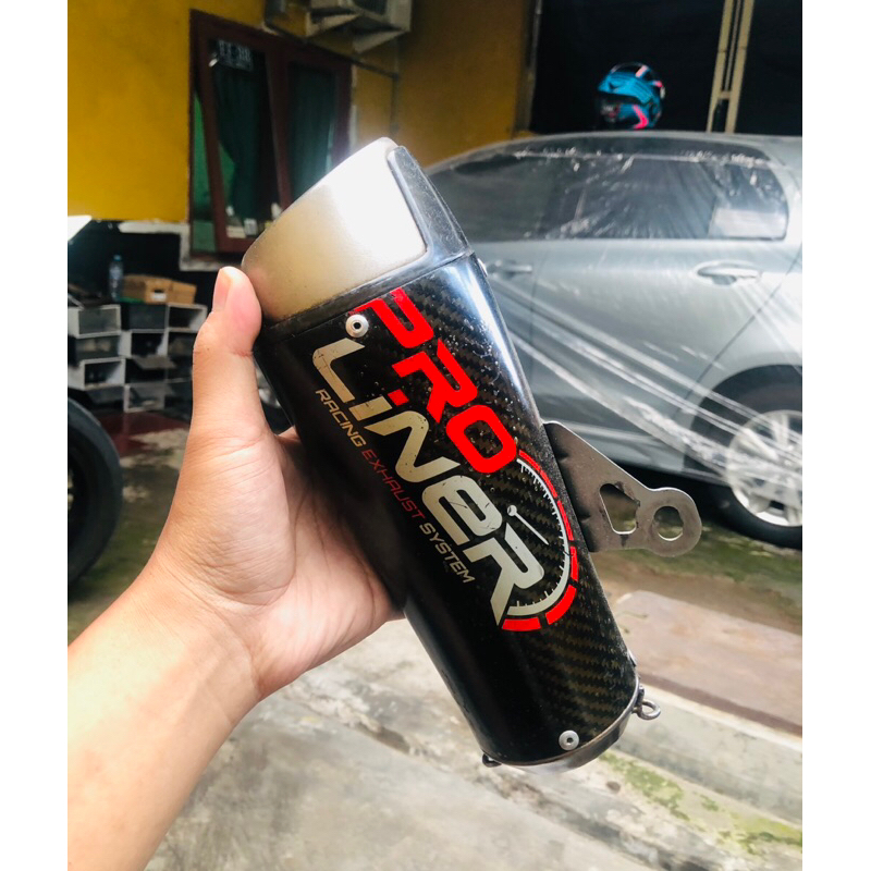 knalpot Proliner TR2 Carbon Proliner Tr1 short Silincer Proliner TR2 Carbon
