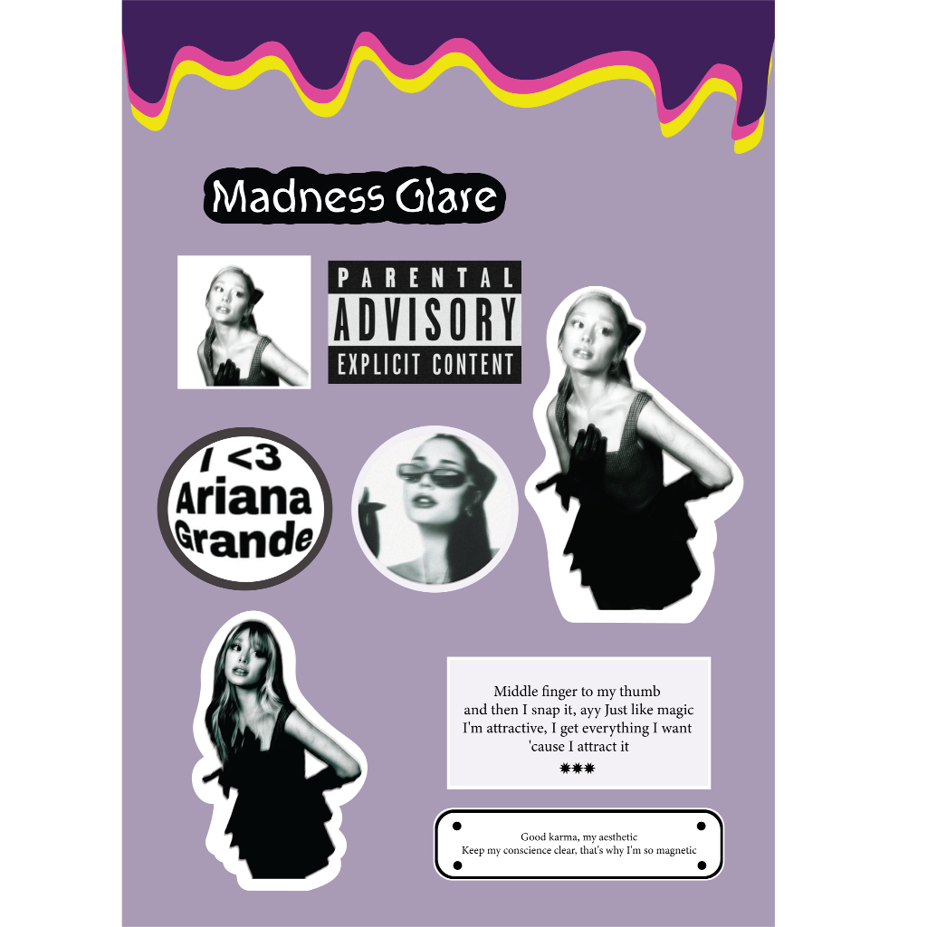 

[GIFT] Random Stiker, Thankyou, Ariana Grande B&W – Sticker Deco Jurnal Diary Scrapbook