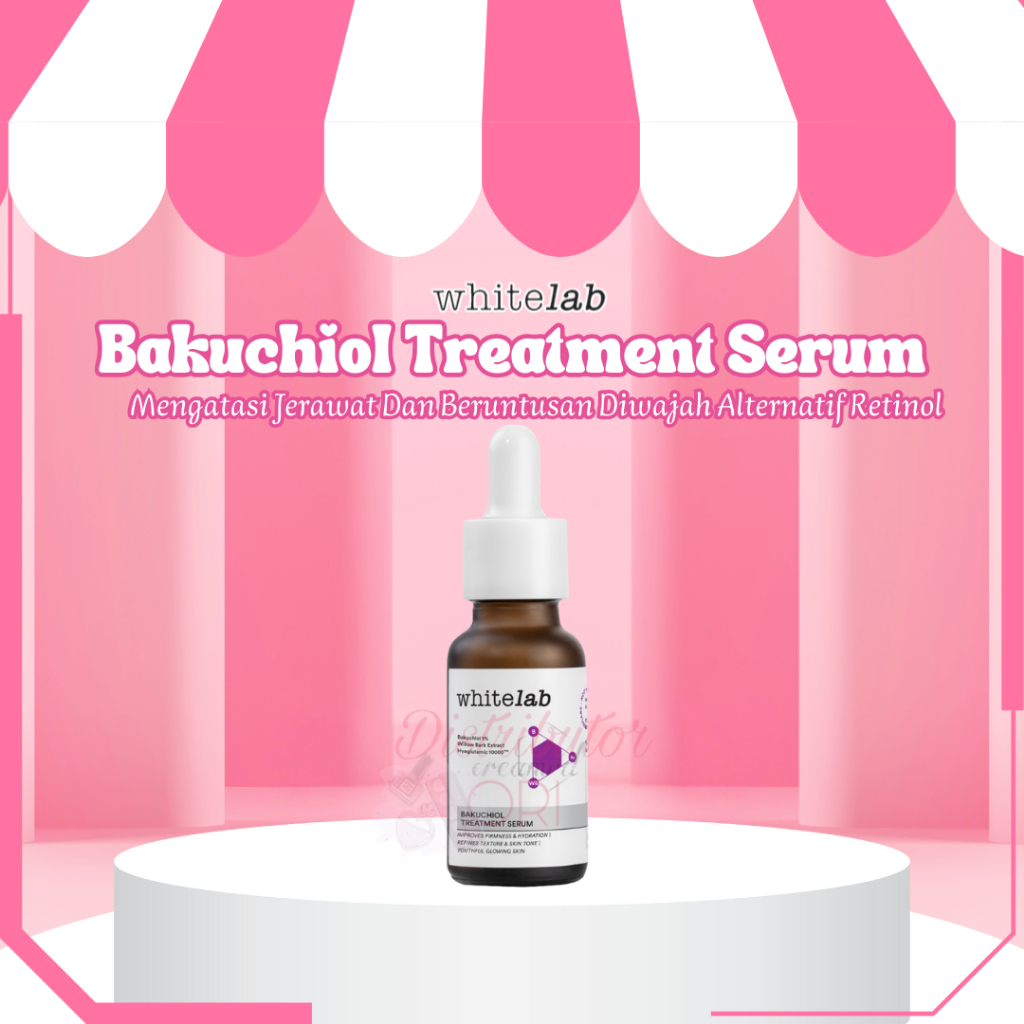 Whitelab Bakuchiol Treatment Serum - mengatasi Jerawat Dan Beruntusan diwajah Alternatif Retinol