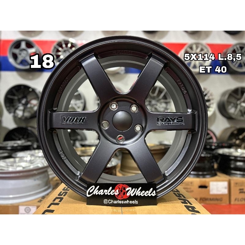 VELG TE37 RAYSCLUB RING 18 GUNMETAL