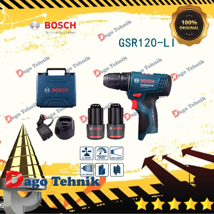 Bosch bor batre GSR 120 li cordless drill power gsr120