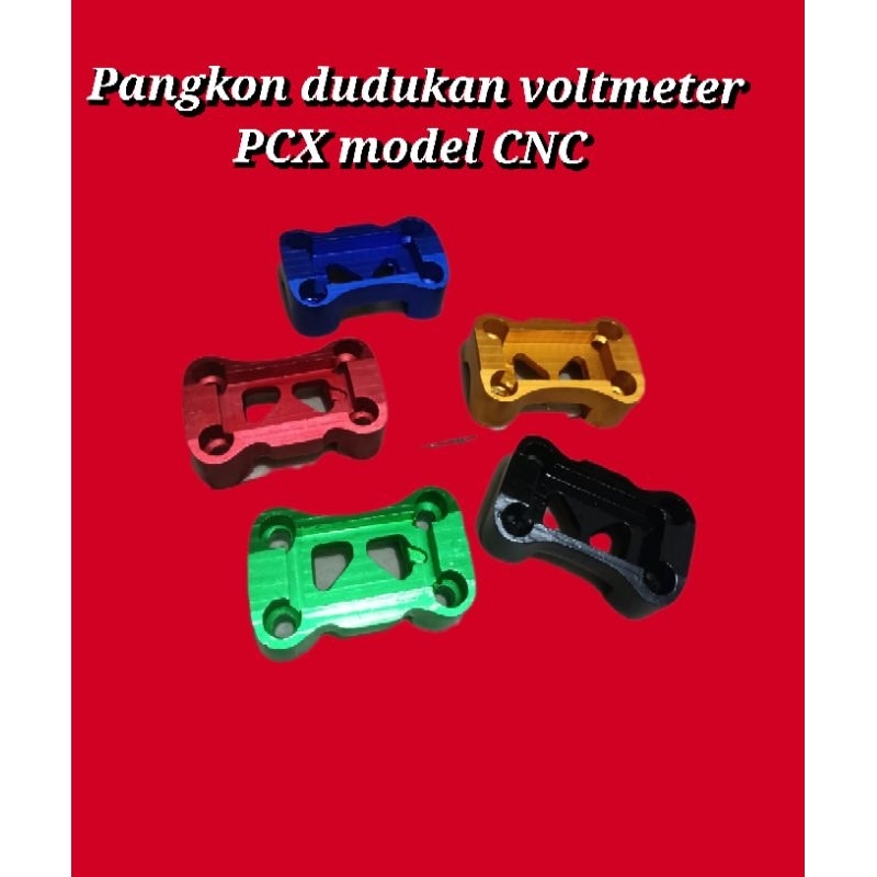 pangkon dudukan voltmeter PCX//raiser stang dudukan voltmeter PCX