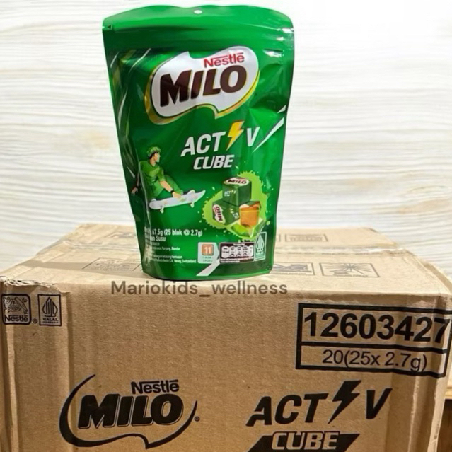 

PERMEN MILO ACTIV CUBE ISI 25 PCS ORI NESTLE