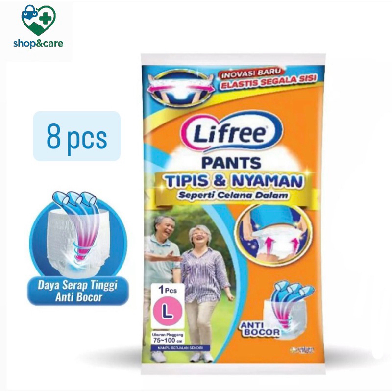 Lifree Pants L1 Rcg ( isi 8 pcs )