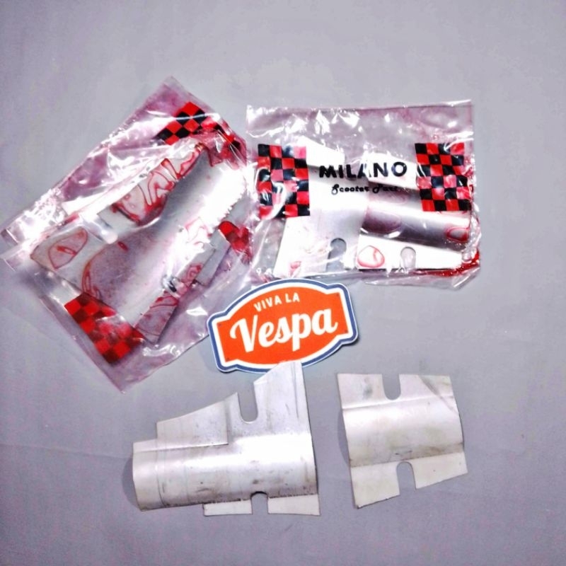 Plat Tutup Bawah Stang Batok Milano Vespa PTS Special Smallframe