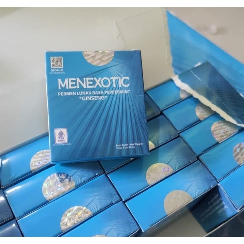 Permen Asli Menxotic | MensXotic | Mens Exotic | Menexotic Original Candy 1 kotak isi 4