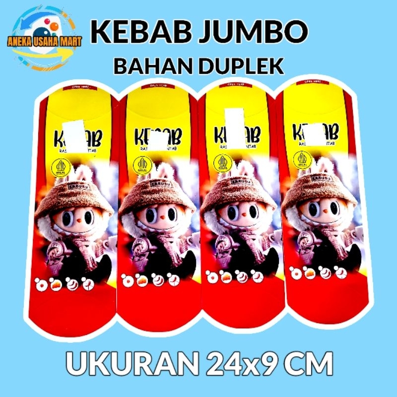 

Dus Bungkus Kebab 24x9 cm bahan duplek kode labubu kuning merah