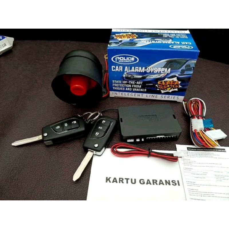 Alarm Remote mobil Police / K-Speed / JB tech JT889 ( Model Kunci Inova Reborn) universal