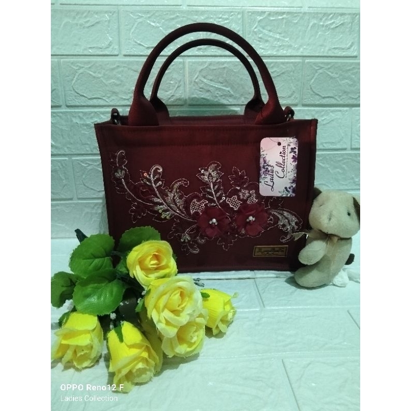 Tote Bag kanvas Bordir