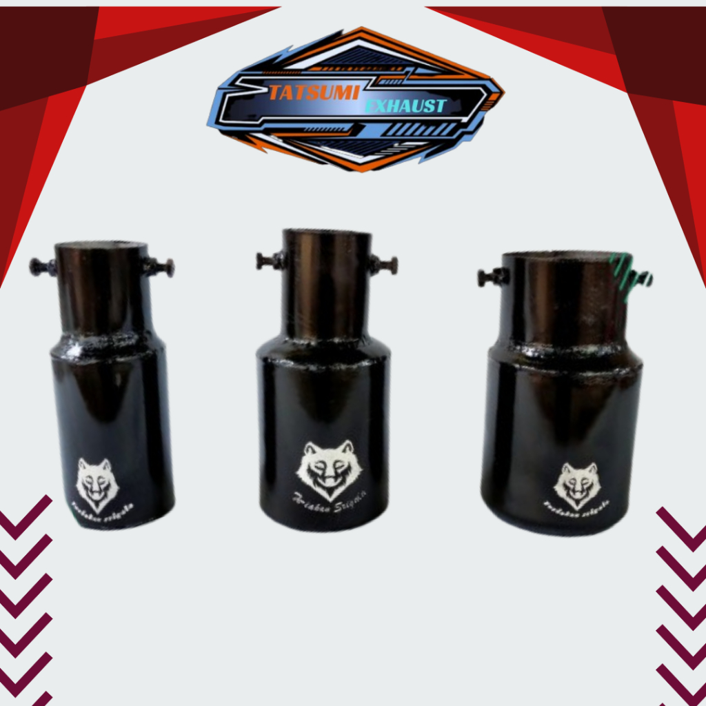 KNALPOT SRIGALA SISTEM BAUT BLACK BENSIN/SOLAR/TRUK / Knalpot Srigala