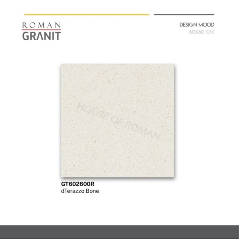 Roman Granit GT602600R dTerazzo Bone 60x60 / granit terazzo / keramik terazzo / terazzo murah