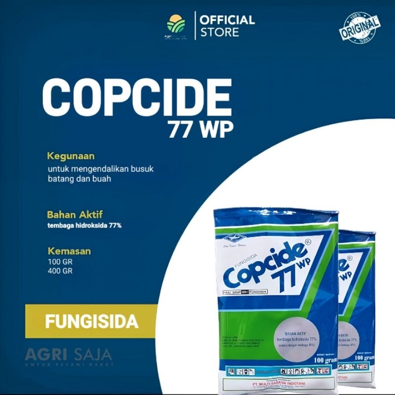 Fungisida Bakterisida COPCIDE 100GR Ba: Tembaga Hidroksida