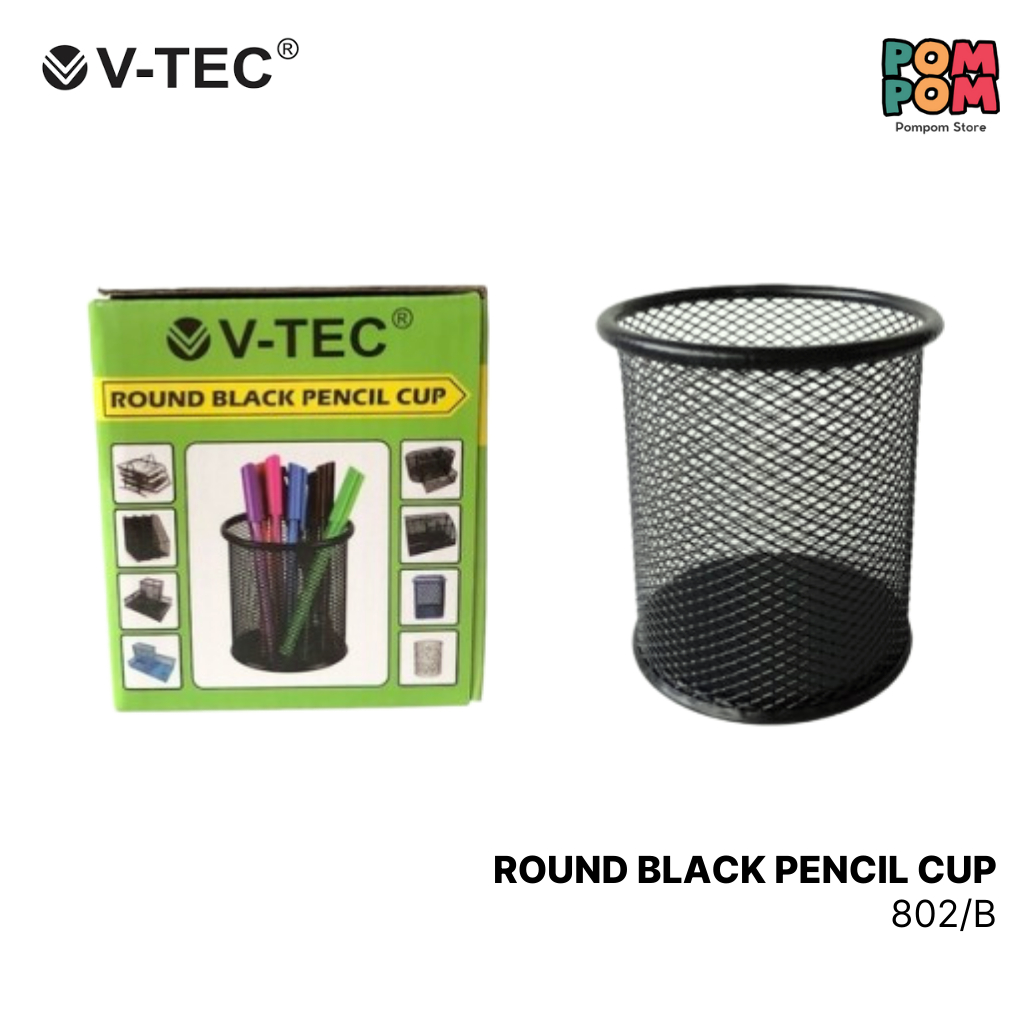 

Round Black Pencil Cup V-Tec 802/B