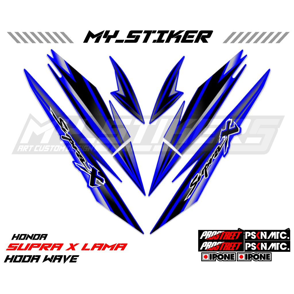 STRIPING SUPRA X LAMA WAVE 110S / STIKER SUPRA-X LAMA / STICKER SUPRA X LAMA / SETIKER SUPRA X LAMA 