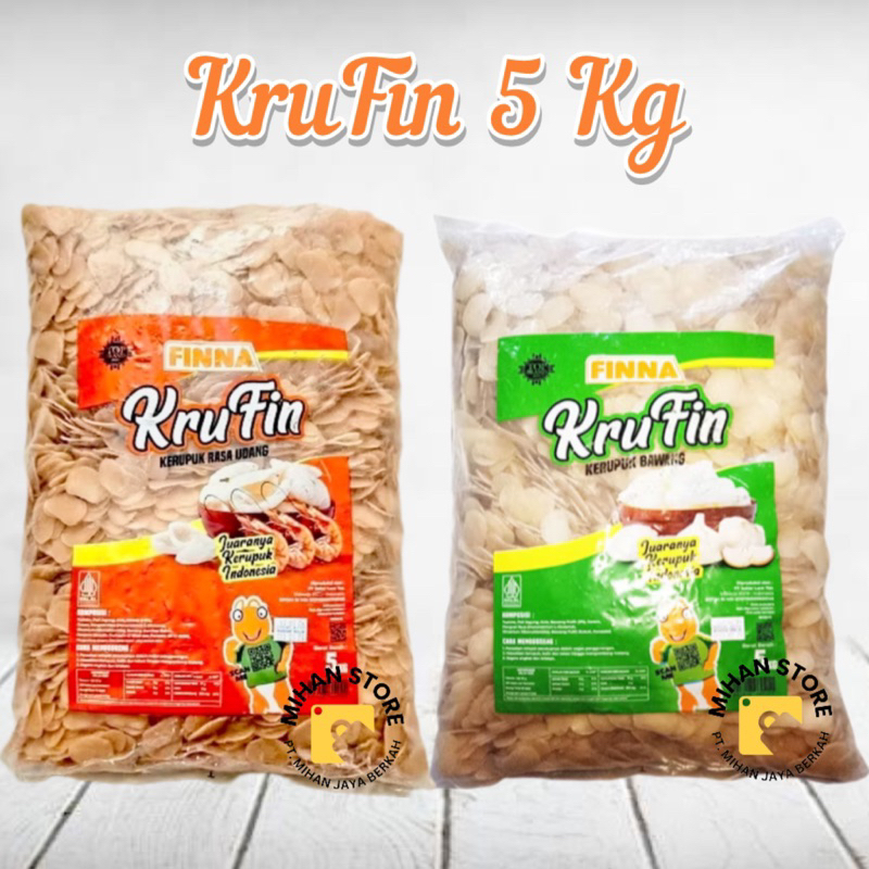 

KRUFIN Kerupuk Udang & Bawang Mentah 5 Kg | Kerupuk Krufin Bal