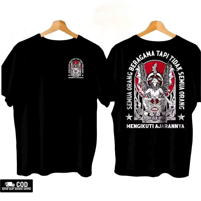 Kaos Distro MURAH KEREN SEMUA ORANG BERAGAMA TAPI TIDAK SEMUA ORANG MENGIKUTI AJARANNYA