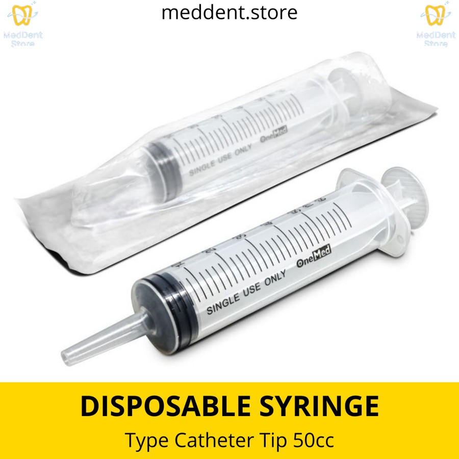 Disposable Syringe 50ml OneMed / Spuit Catheter Tip 50ml