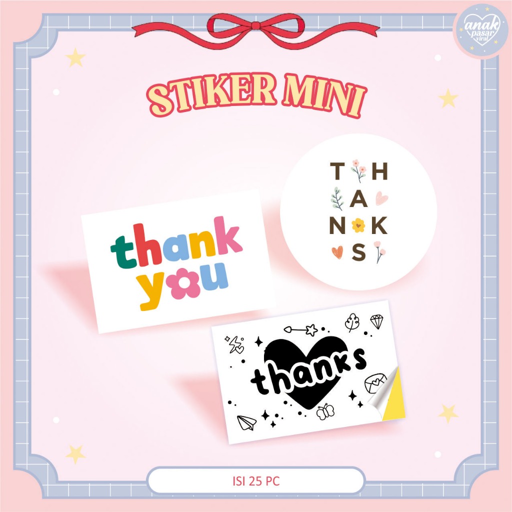 

STIKER MINI THANK YOU