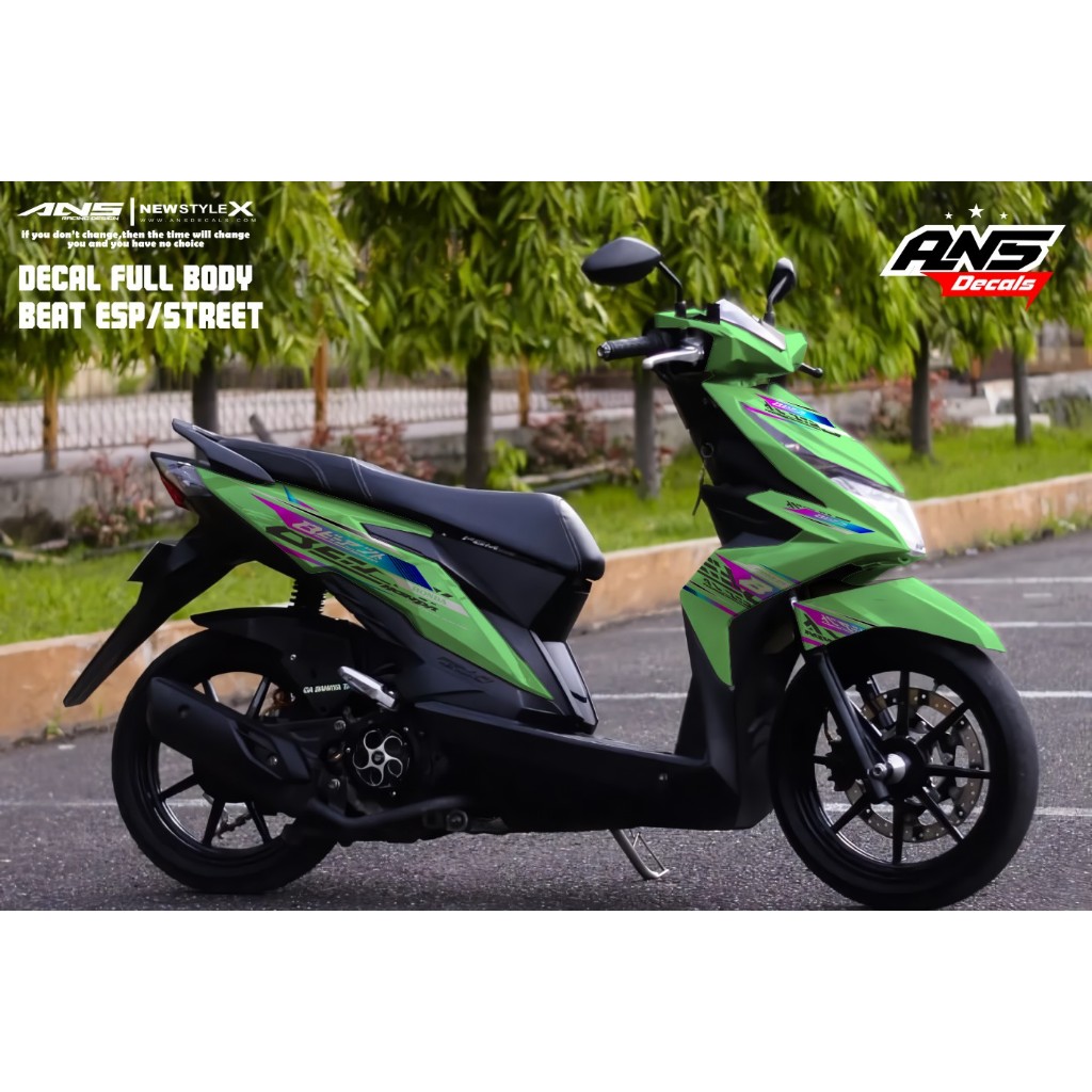 Decal Stiker Full Body Honda Beat Esp Street 2017 2018 2019 Variasi Sticker Stiker Honda Beat
