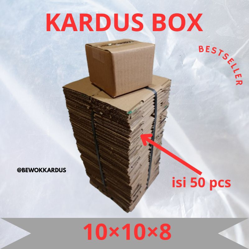 

kardus box serbaguna isi 50 pcs 10×10×8 cm rekondisi