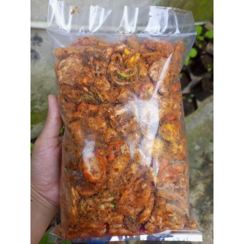 

Kerupuk Seblak campur Bumbu kacang 500g