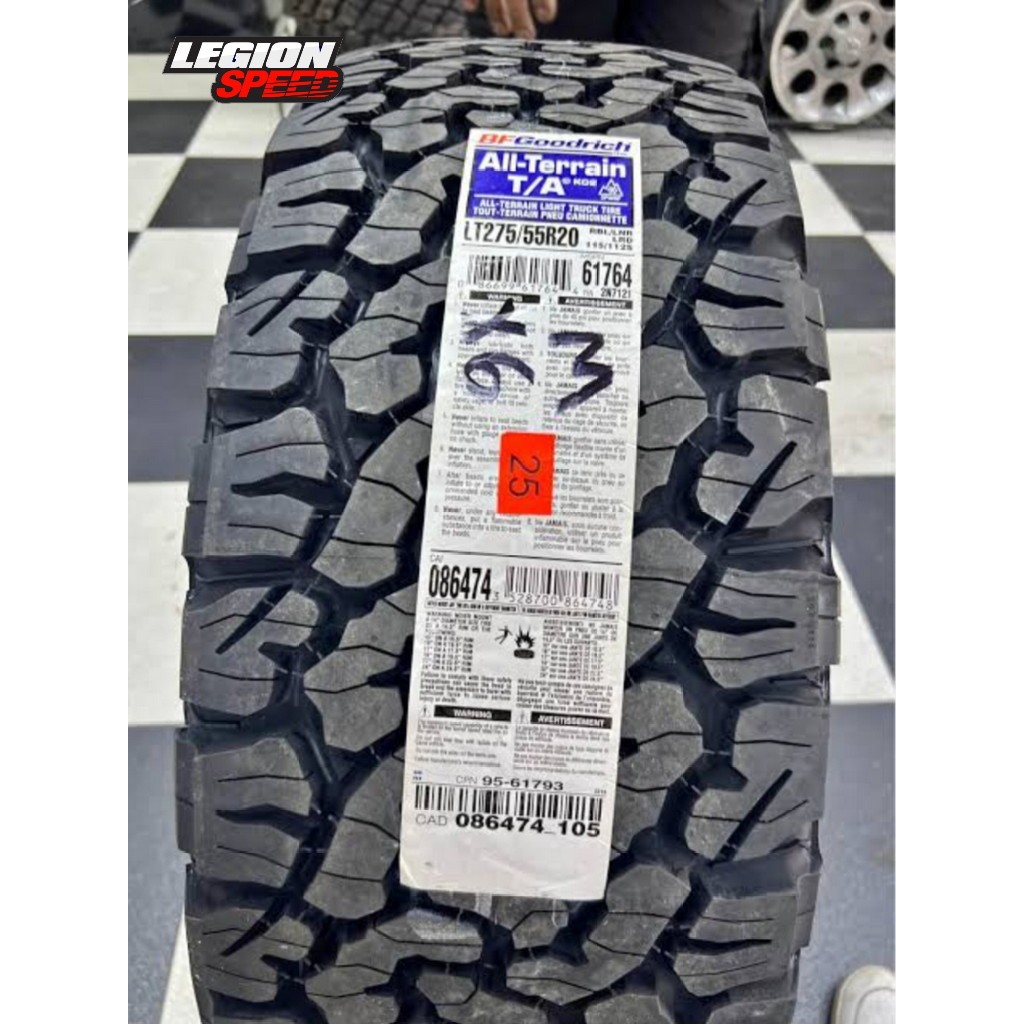 Ban Mobil Impor 275 55 R20 Bf Goodrich All Terrain T/A K02 Ring 20 275/55