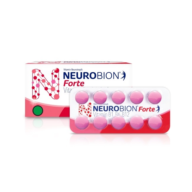 ORI Neurobion Forte Pink (1 Strip) - Vitamin B Kompleks untuk Kesehatan Saraf dan Atasi Kebas Kesemu