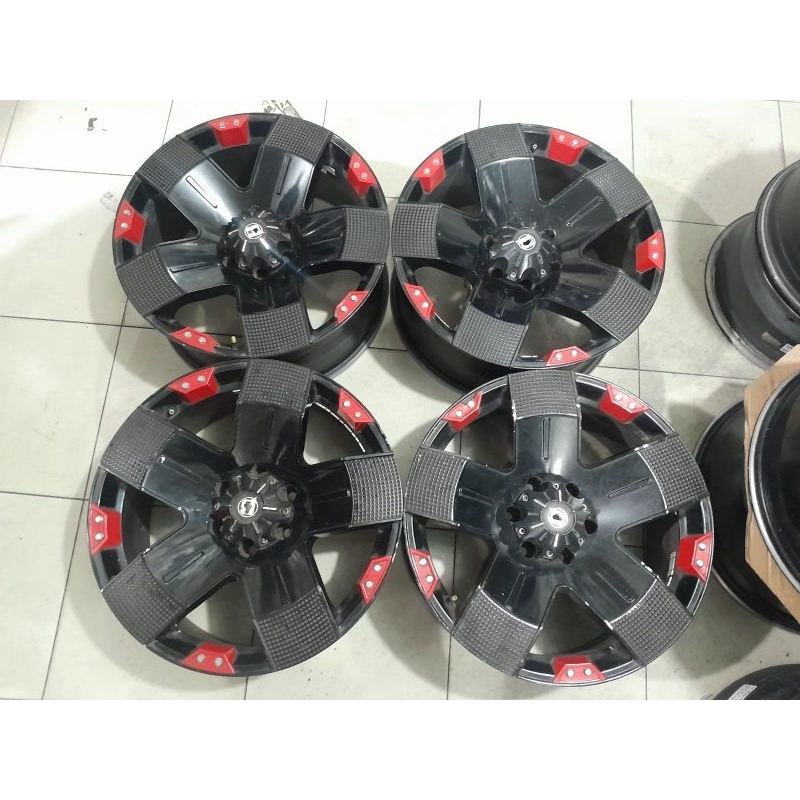 Velg Second BALLISTIC / EMR R20x9 H6x139,7 ET 15 Pajero,Fortuner dll hole 6