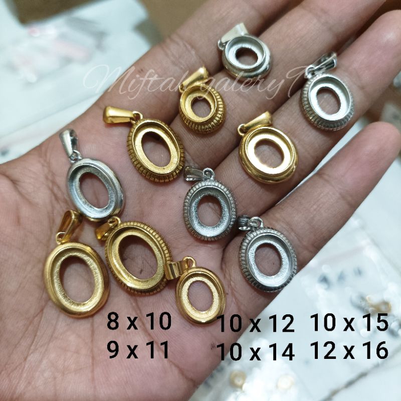 Liontin bandul kalung titanium