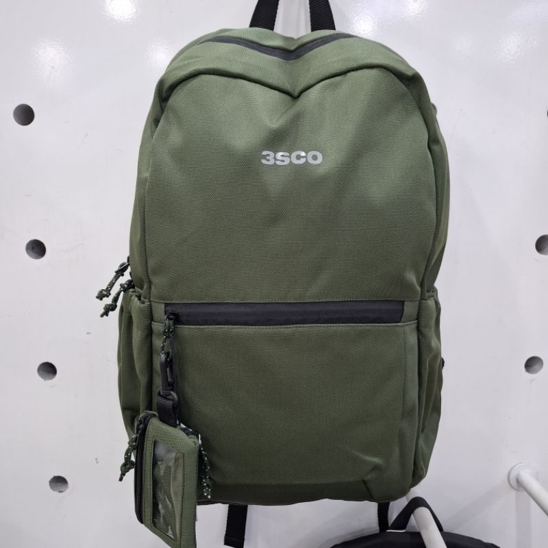 Tas Ransel Pria 3Second dengan Dompet Nilon Parco Original