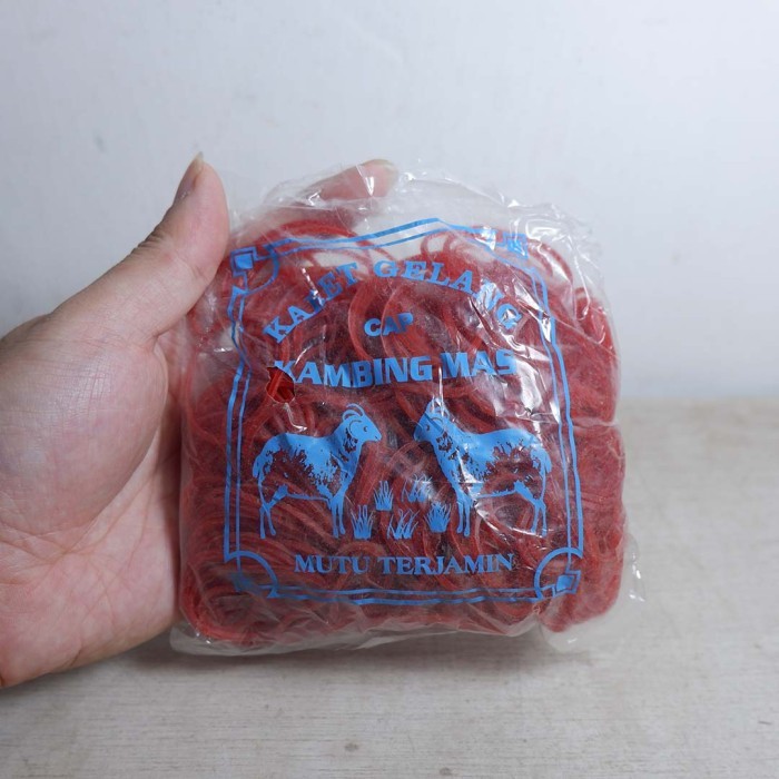 

Nerrd Karet Gelang Merah Cap Kambing Mas