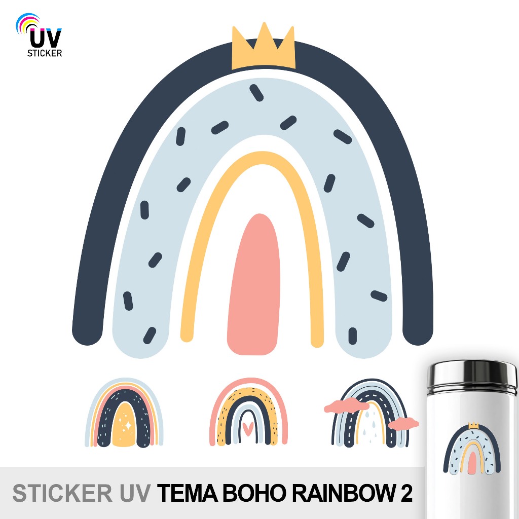 

STIKER UV - TEMA BOHO RAINBOW 2 | STICKER UV, STICKER MOTOR, STICKER MOBIL, STICKER HELM, STICKER TUMBLER, STICKER 3D, STICKER UV DTF BY UVSticker