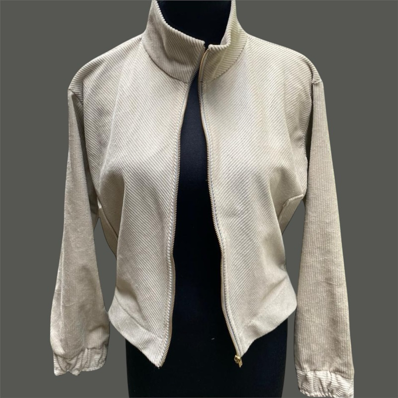 jaket crop top corduroy