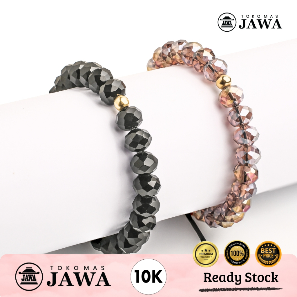 Gelang Tali Emas Kristal Kadar 10K Toko Mas Jawa