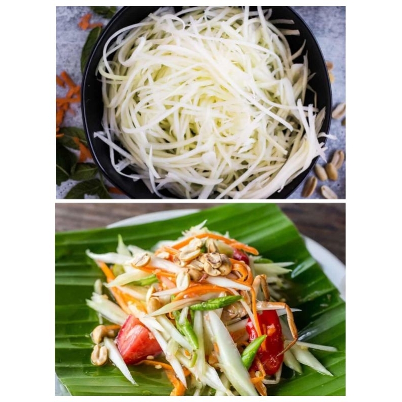 Kates Parut | Paya Serut | Pepaya Muda Serut Somtam 1 Biji