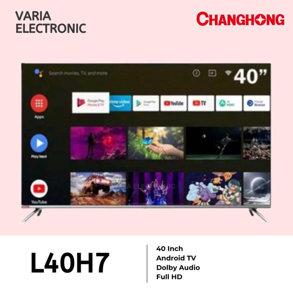 LED TV CHANGHONG 40 Inch  L40H7 Full HD Android TV