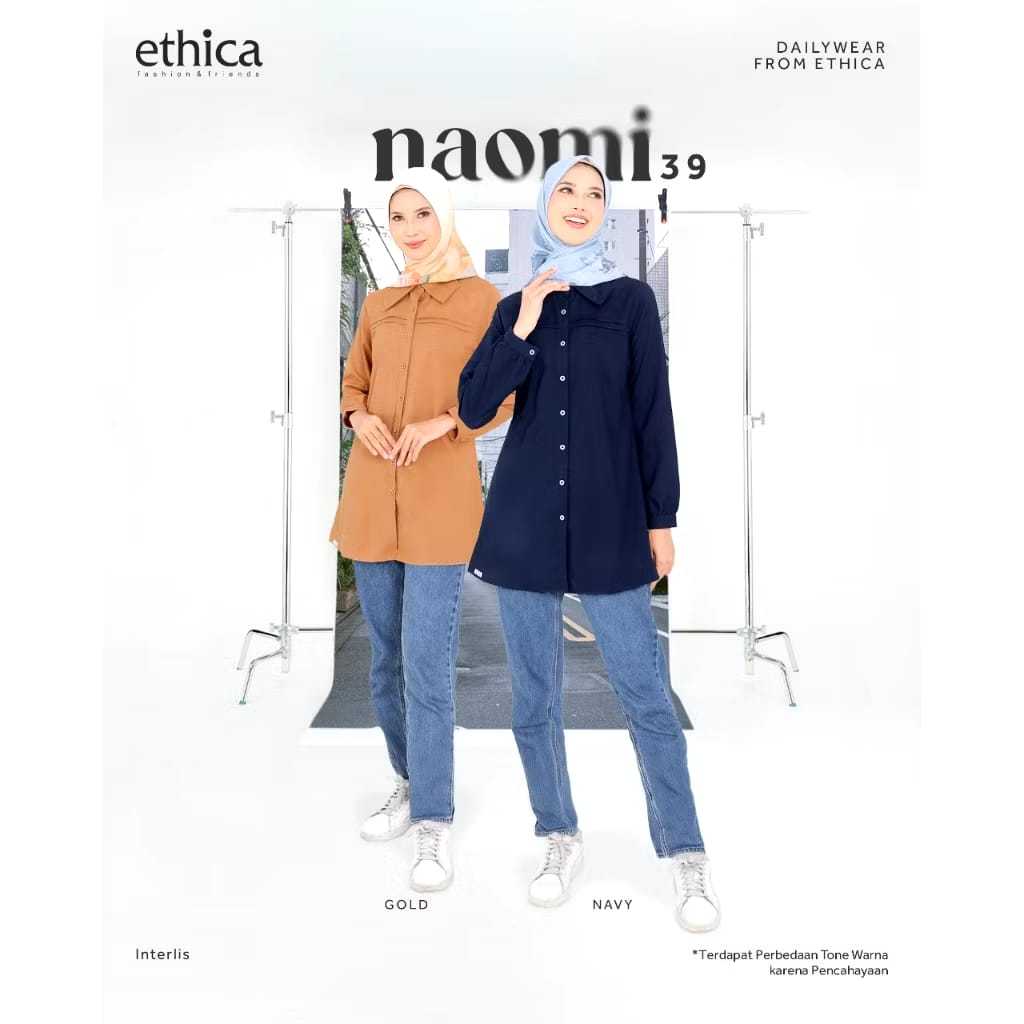 ATASAN/TUNIK WANITA ETHICA TERBARU - NAOMI 39 GOLD