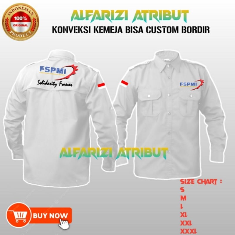 kemeja FSPMI Federasi Serikat pekerja metal indonesia