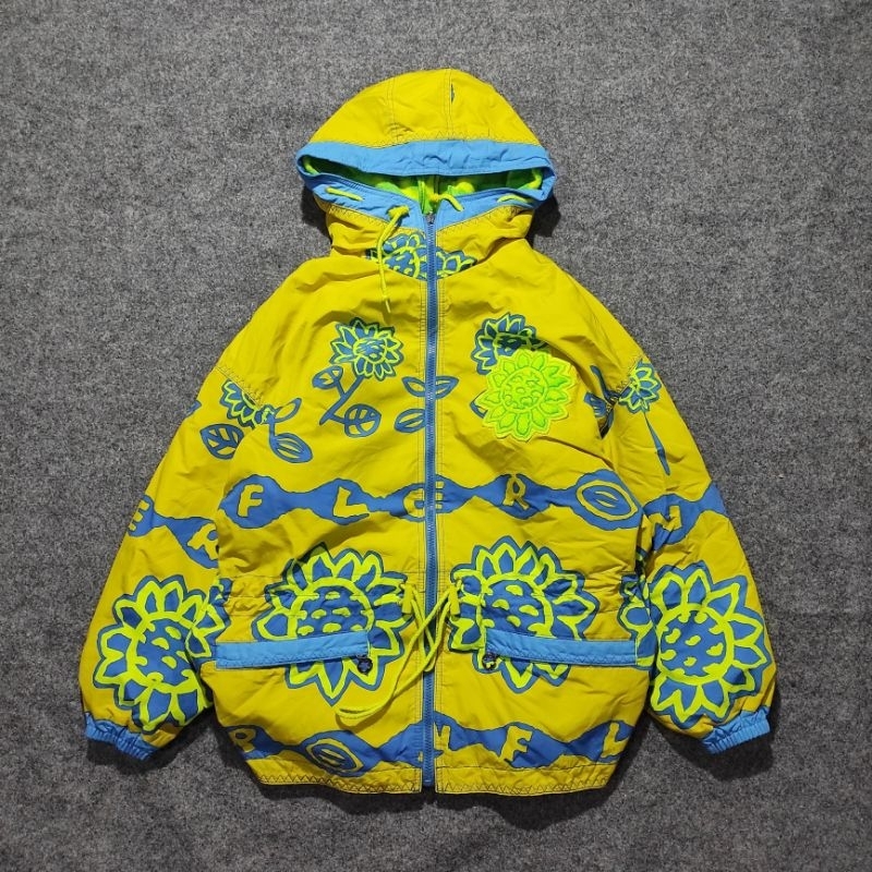 JACKET SKI SNOWBOARD OUTDOOR ELLESSE SUNFLOWER FULL PRINTED DESIGN BY GOLDWIN COLORBLOCK/COLOURBLOCK