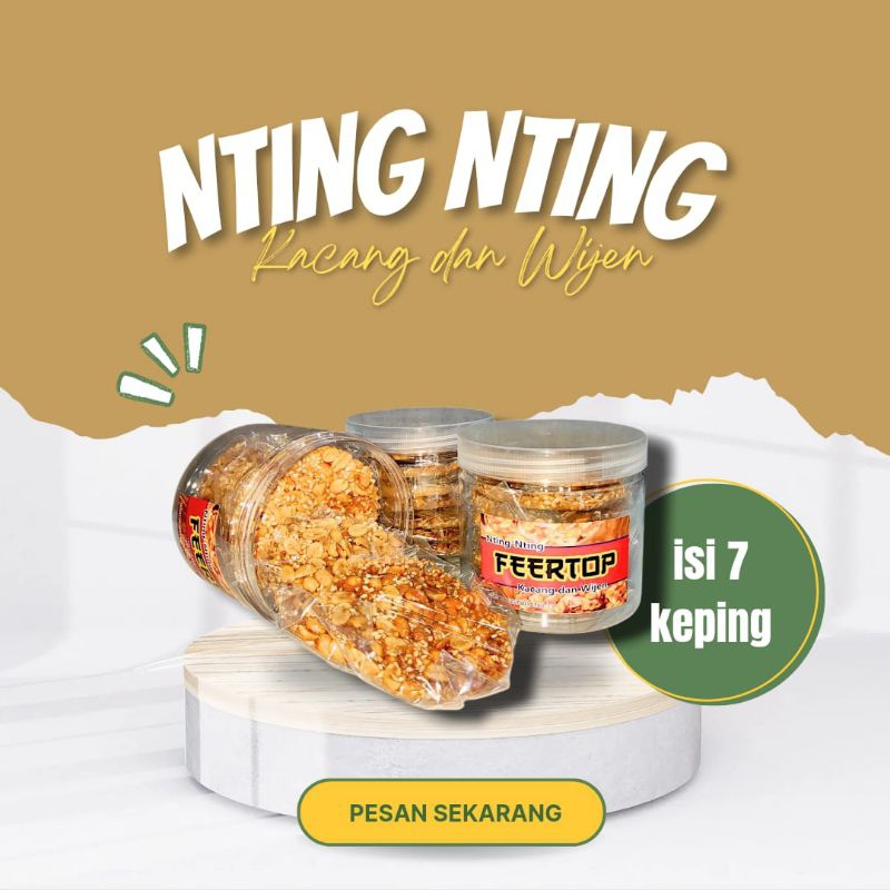 

Nting Nting Feertop Kacang dan Wijen Isi 7 Keping