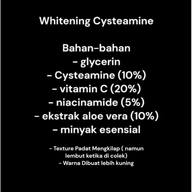 whitening Cysteamine