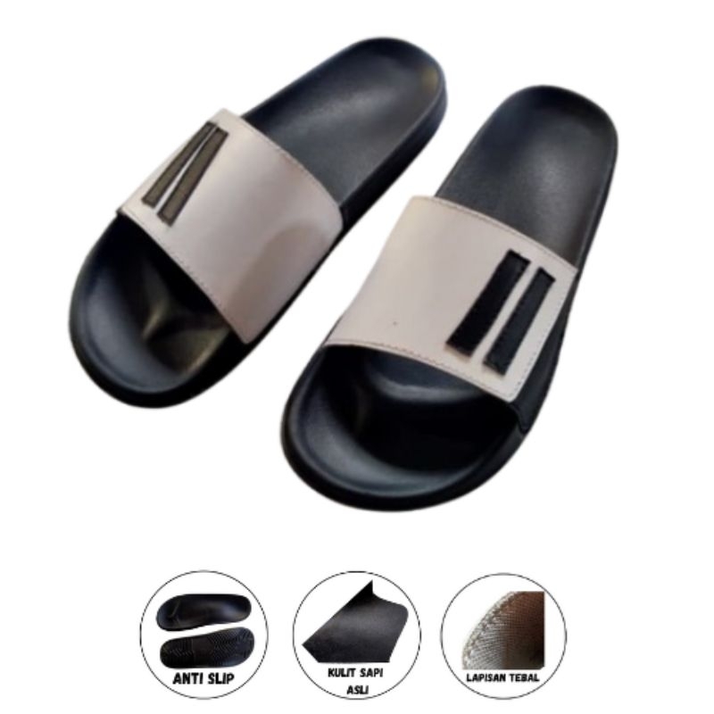 SANDAL SLOP/SLIP ON PRIA KULIT ORIGINAL