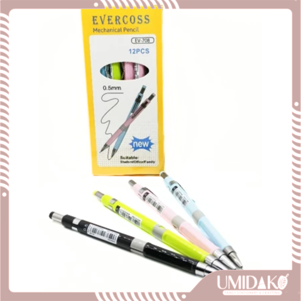 

[UMIDAKO] PENSIL MEKANIK | PENSIL ISI EVERCOSS 0,5 MM