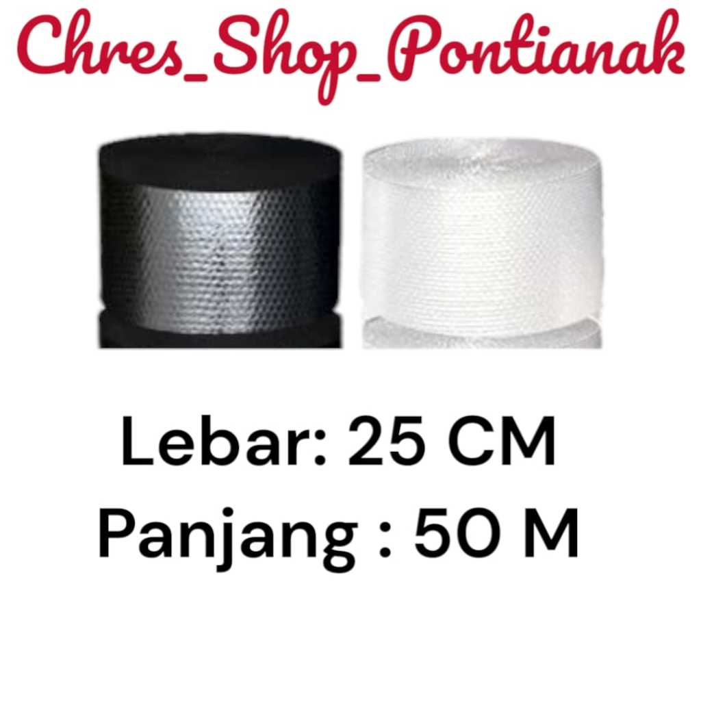

Bubble wrap tipis/ekonomis 25cmx50M pontianak kalimantan barat